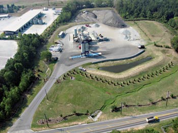 One of Sharpe Bros. two asphalt plants in Greensboro, NC.
