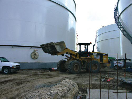Ranger Construction's South Division nears completion on the site work and paving for Vecenergys new petroleum terminal at Port Everglades in Ft. Lauderdale, Fla. 